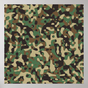 Poster Woodland Camo