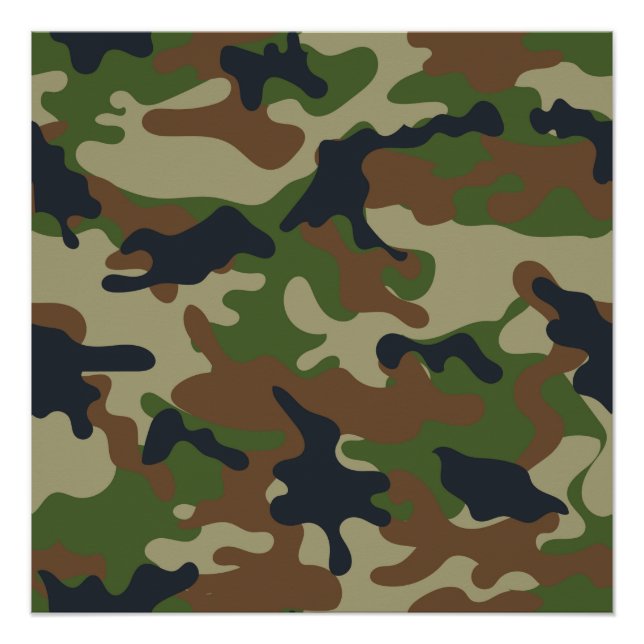 Pôster Woodland Camo (Frente)