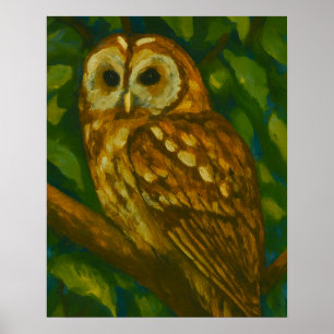 Poster Woodland Watcher - Arte Realista