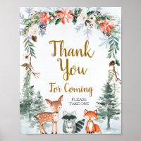 Woodland Winter Animal Forest Thank you for coming