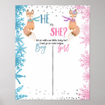 Woodland Winter Fox Animal Voting Conselho