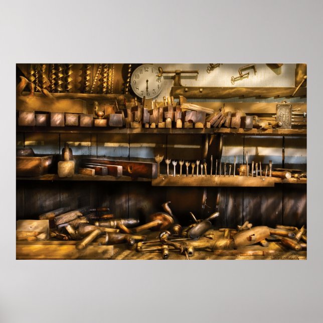 Pôster Woodworker - Aviões e Autores (Frente)