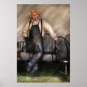 Poster Woodworker - fabricante da cadeira