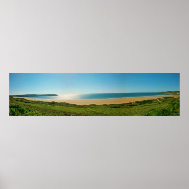 Poster Woolacombe Panaroma (Frente)