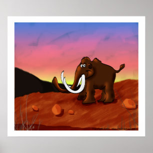 Pôster Wooly Mammoth Poster/Impressão