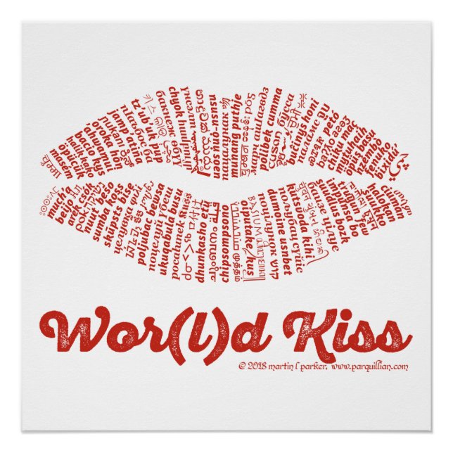 Pôster Wor(l) d Kiss Poster (Frente)