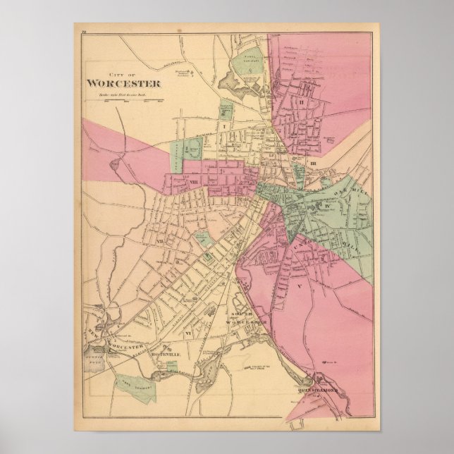 Pôster Worcester (Frente)