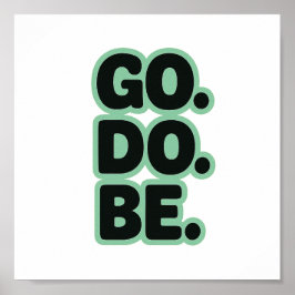 Poster Word, Motivational, Retro