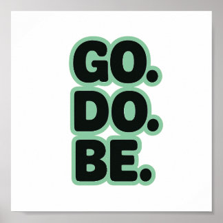 Poster Word, Motivational, Retro