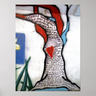 Poster Wordsworth Poem Tree Graffiti