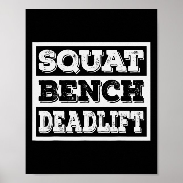 Poster Workout de Elevação de Porte do Quadrado de Levant (Frente)
