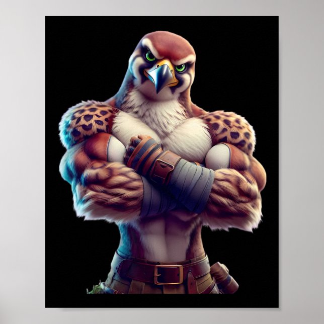 Poster Workout de Gym de Construção de Ventilador Flexíve (Frente)