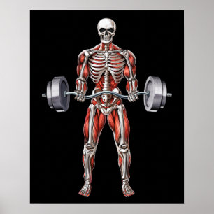 Poster Workout de Malhação do Skeleton