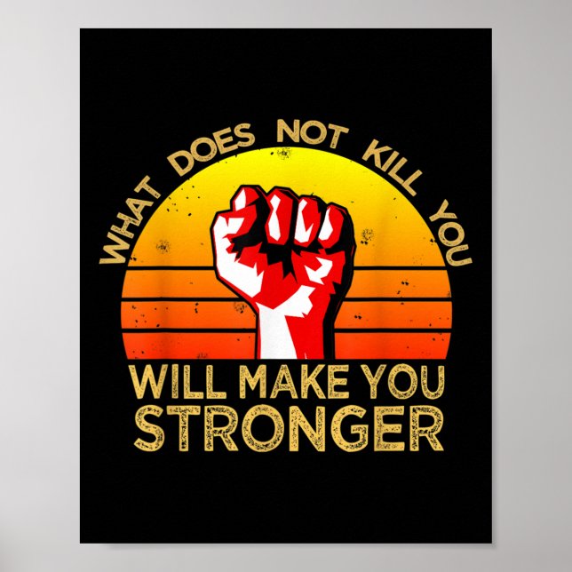 Poster Workout Insration Motivational Saying Men Women  (Frente)