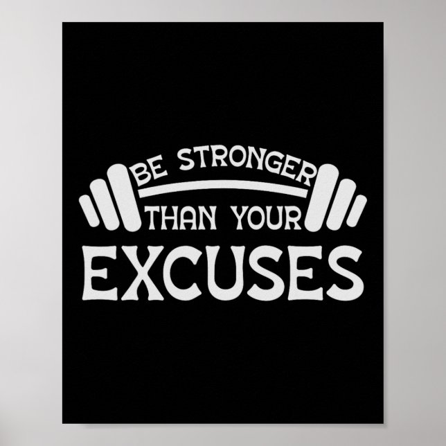Poster Workout Motivacional E Citação De Gym W (Frente)