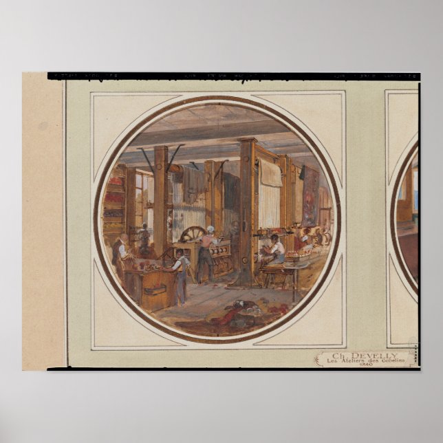Pôster Workshop Gobelins, 1840 (Frente)