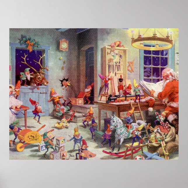 Pôster Workshop Santas (Frente)