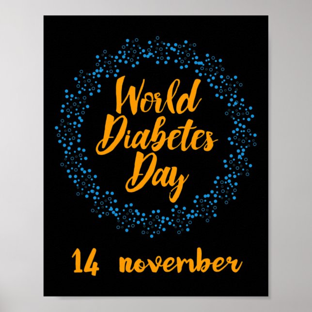 Poster World Diabetes Day  (Frente)