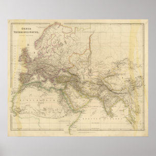 Poster World Eastern Hemisphere Map