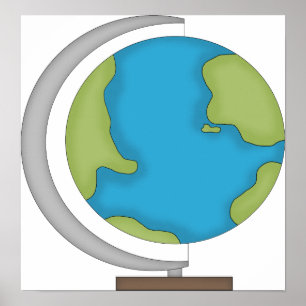 Poster World Globe