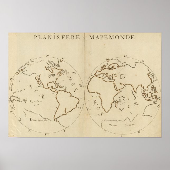 Pôster World Map 2 (Frente)