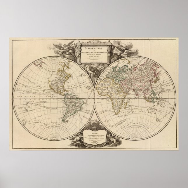 Pôster World Map 8 (Frente)