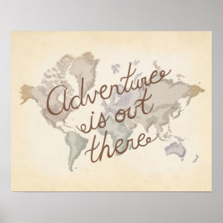 Poster World Map Adventure está lá dentro Filme UP Inspir