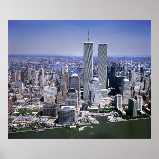 Poster World Trade Center and NYC skyline (Frente)