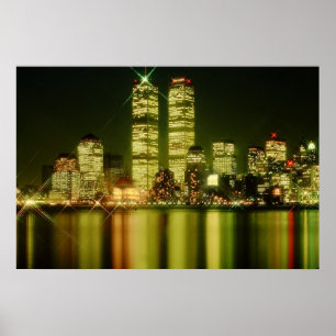Poster World Trade Center na noite