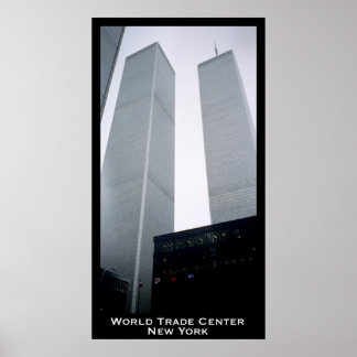 Pôster World Trade Center, Torres Gêmeas, Nova Iorque