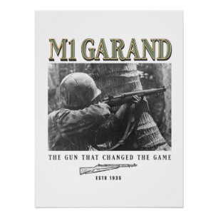 Pôster World War 2 Weapon M1 Garand Rifle