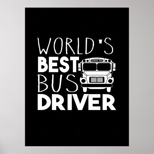 Poster World's Best Bus Driver (Frente)