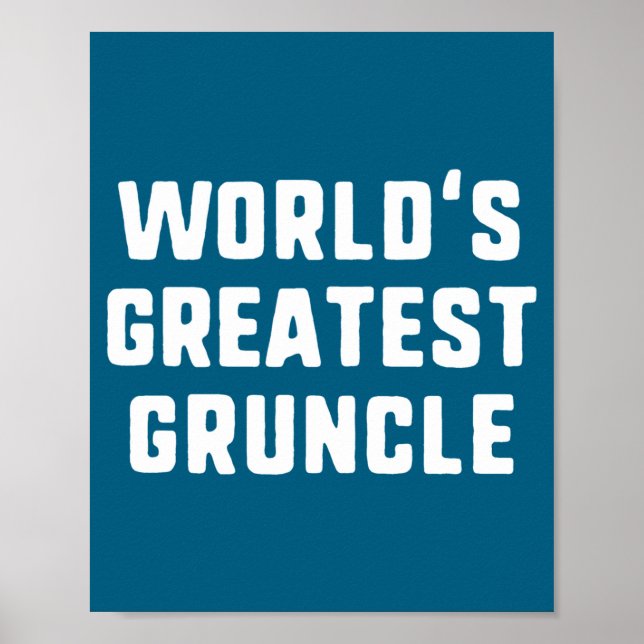 Poster World's Greatest Ncle Funny Family Long Sleeve  (Frente)