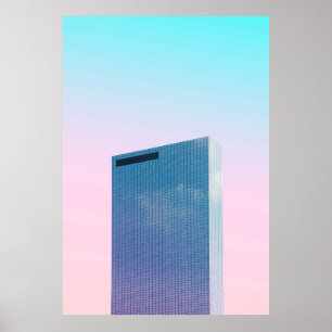 POSTER WORMS EYE VIEW OF BUILDING