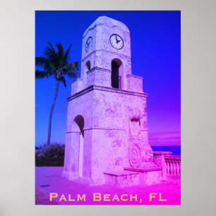 Poster Worth Avenue Clock Tower - Palm Beach, FL