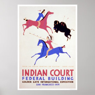Poster WPA 1939 das planícies excelentes da Índia