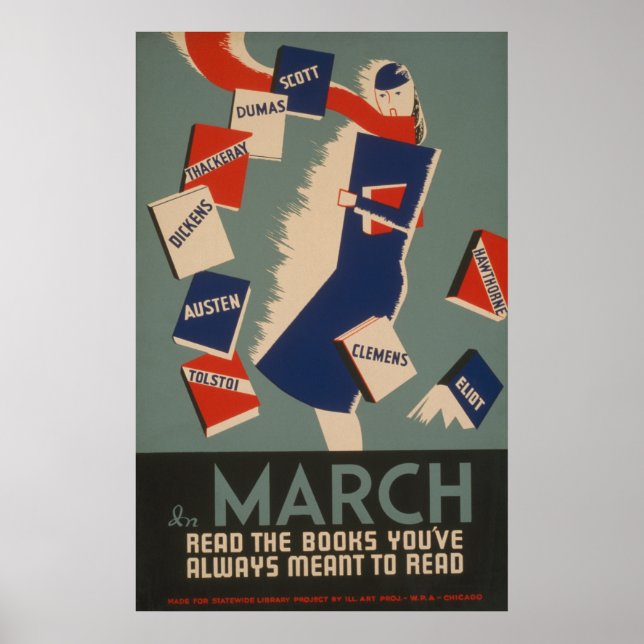 Poster WPA de Leitura de Marcha (Frente)