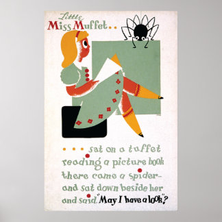 Poster WPA Little Miss Muffet 1936