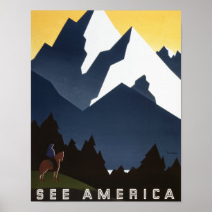 Poster WPA Ver América de 1938