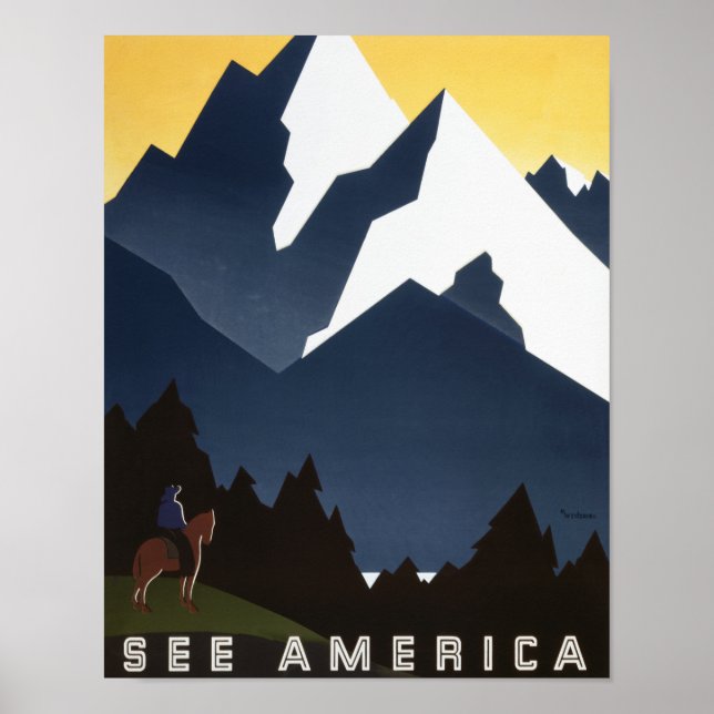 Poster WPA Ver América de 1938 (Frente)