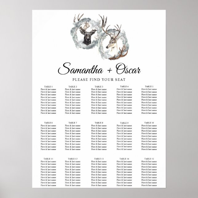 Poster Wreath Silver, Verniz (Frente)