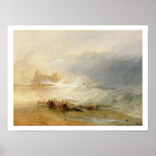 Poster Wreckers - costa de Northumberland, com um vapor B