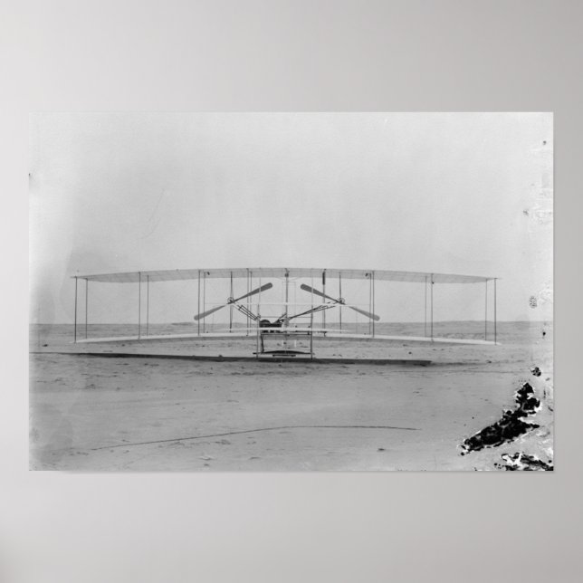 Poster Wright Brothers 1903 Machine (vista frontal) (Frente)