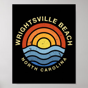 Poster Wright tsville Beach North Carolina Nc Summer Wilm