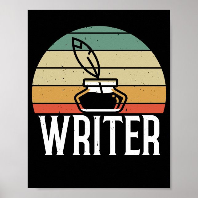 Poster Writing Published Author Book Writer (Frente)