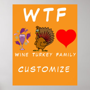 Poster WTF Wine Turkey Family Thunder_Cove