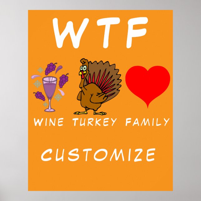 Poster WTF Wine Turkey Family Thunder_Cove (Frente)