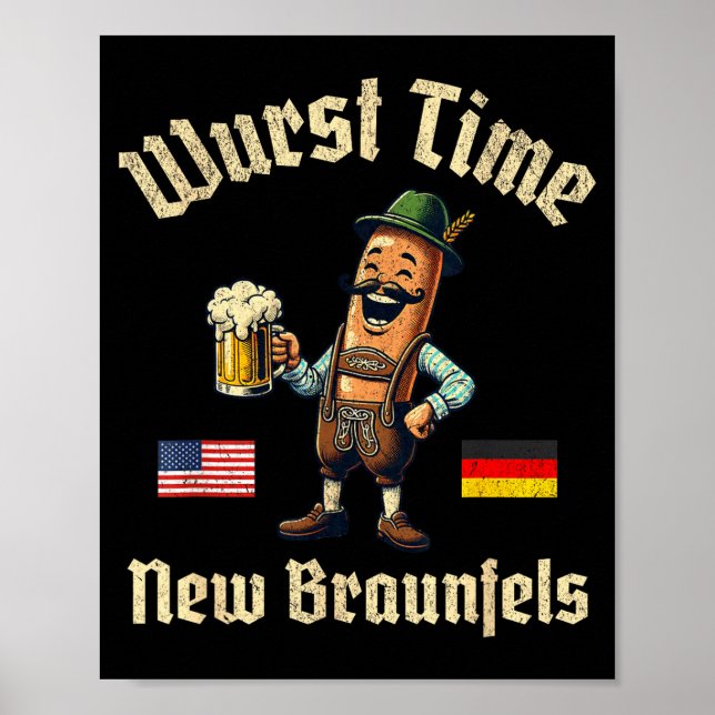 Poster Wurst Time Wurst Fest German Beer Festival New Bra (Frente)