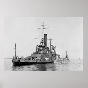 Pôster WW1 Macio submarino, 1916