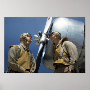 Pôster WW2 Marine Corps Aviation